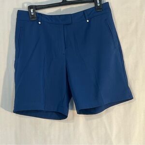 Lady Hagan Shorts Essentials Blue Golf Front & Back Pockets 7” Length EUC 6 👍